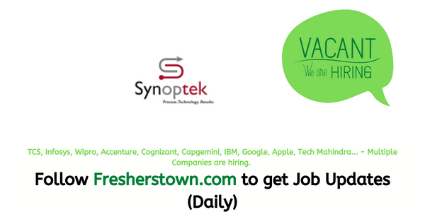 Synoptek Off Campus drive Fresherstown
